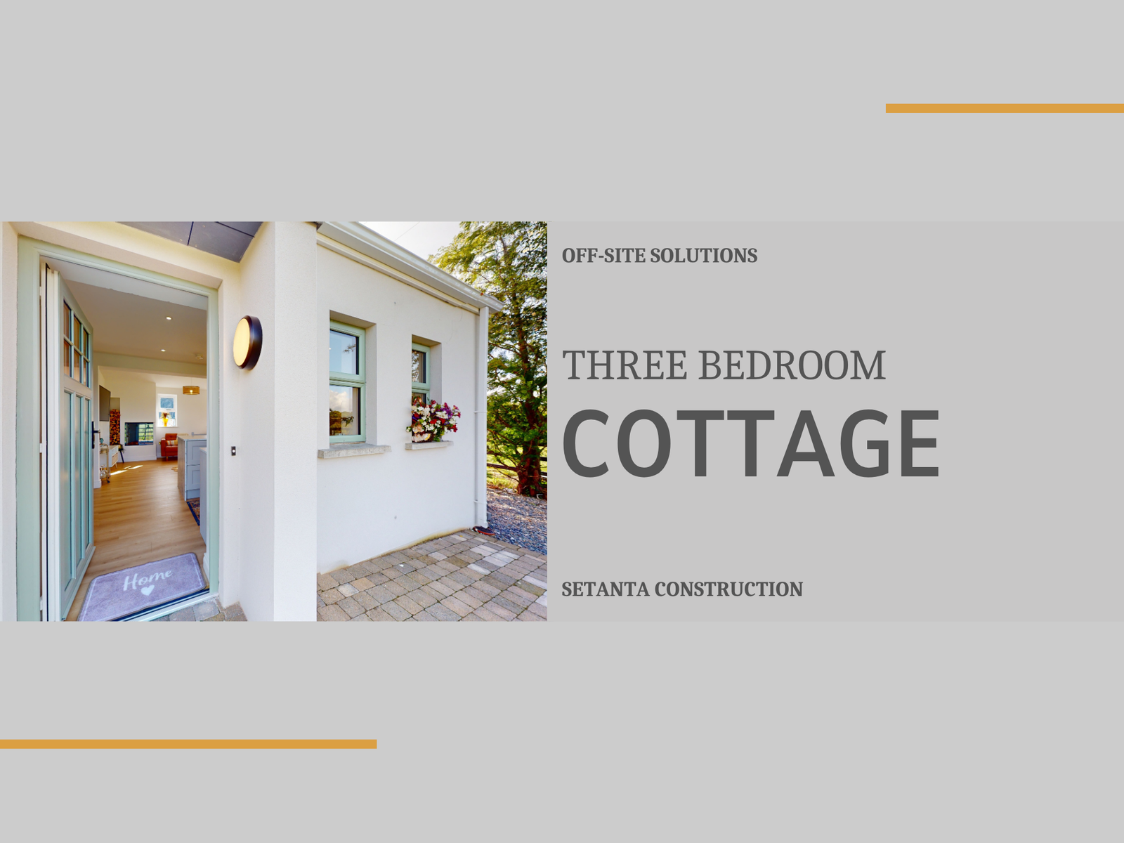 
                  Three Bedroom Traditional Cottage
                