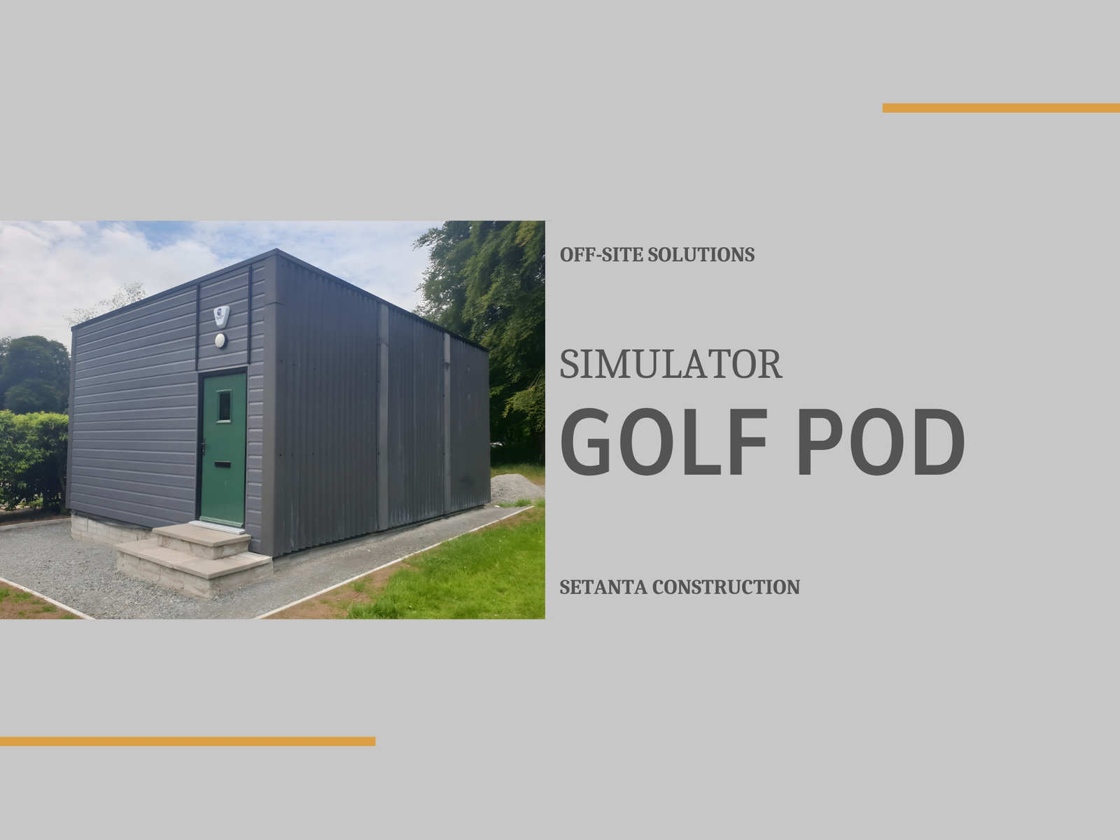 
                  Golf Simulator Pod
                